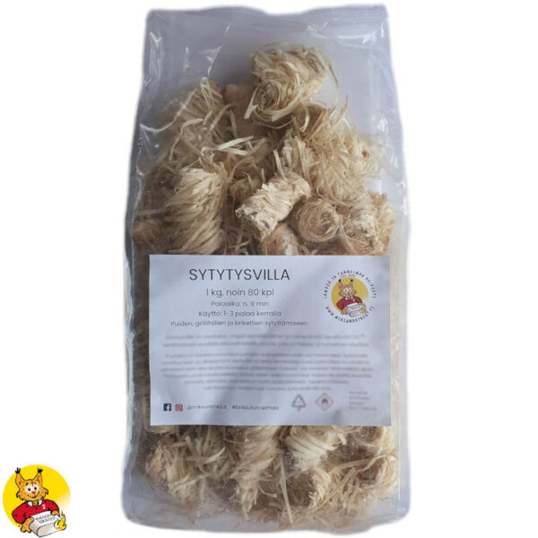 SYTYTYSVILLA, ympäristöystävällinen, noin 80 kpl