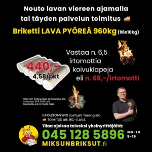 Briketti lava tarjous. ENNAKKOALE 2025 - Miksun briksut