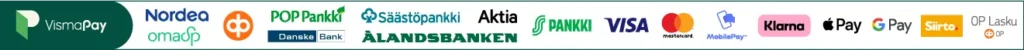Visma Pay -banneri, vaaka. Monipuoliset ja turvalliset maksutavat - Miksun briksut.