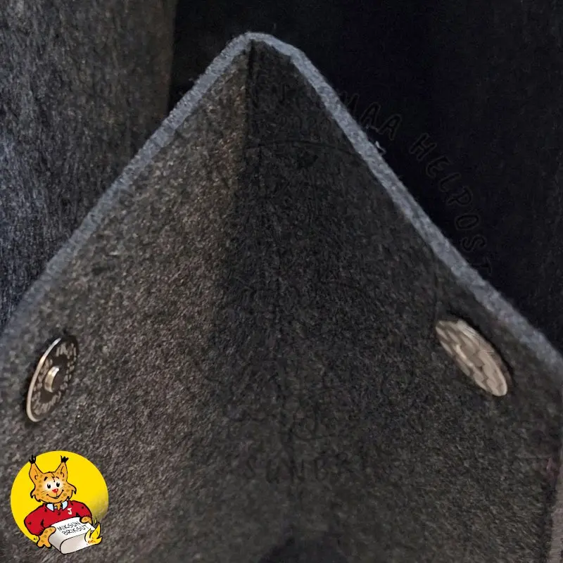 Ostoskassi kierrätetyistä PET-pulloista 45x19x35 cm, musta, magneettinen suljin